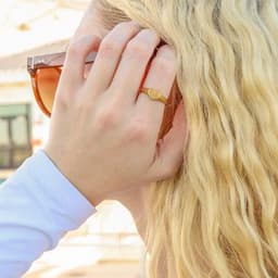 18K Gold PVD Stainless Steel Blank Engravable Heart Signet Ring / ESR0004